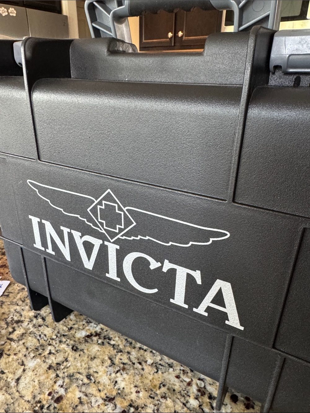 Invicta 8 slot Black Case with White Logo